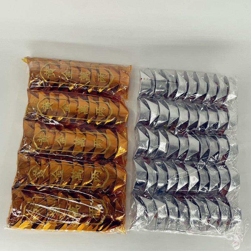 A bag of 50 gold and silver ingot paper money